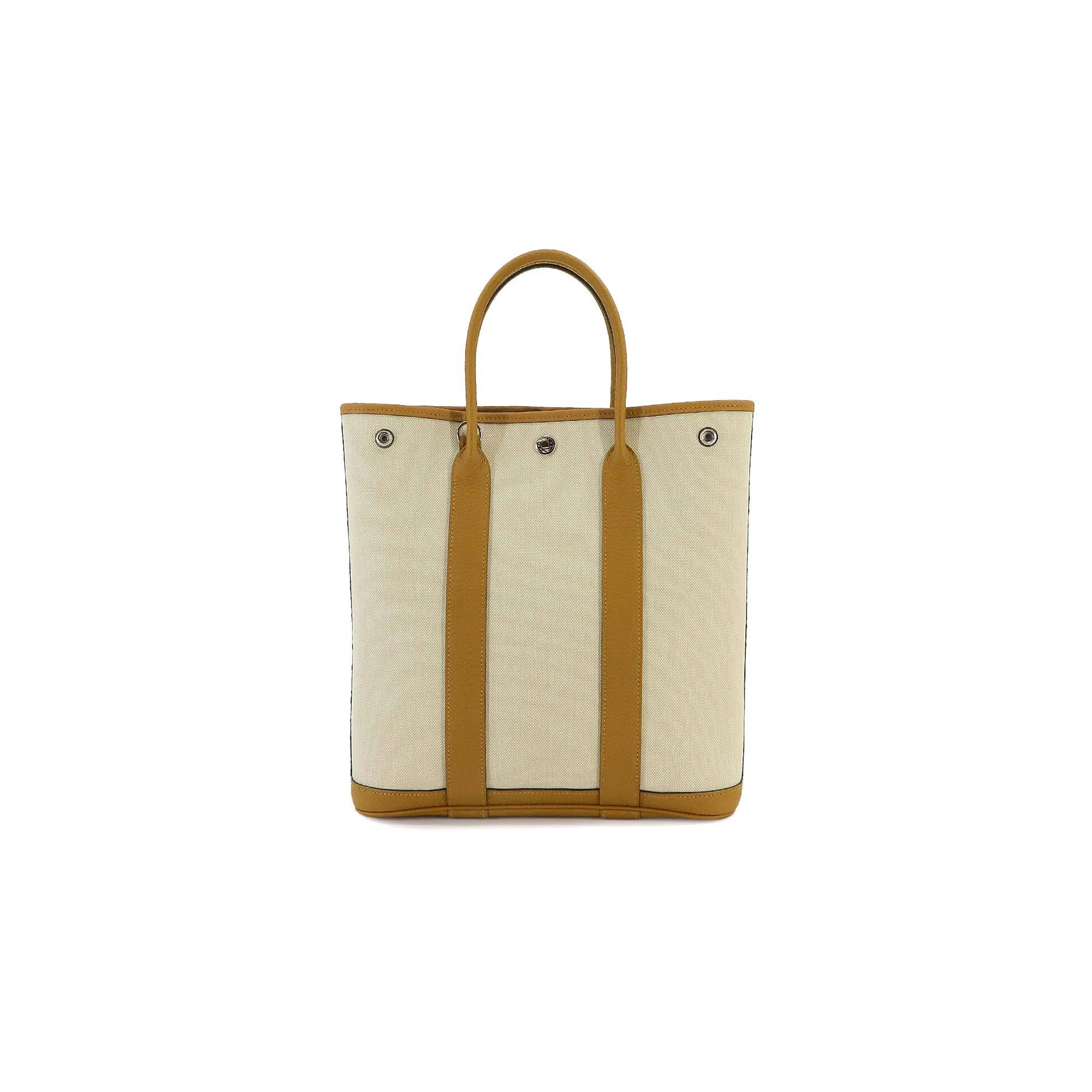 HERMÈS TOILE H NEGONDA GARDEN FILE 28 ETOUPE  (28*23*12cm)